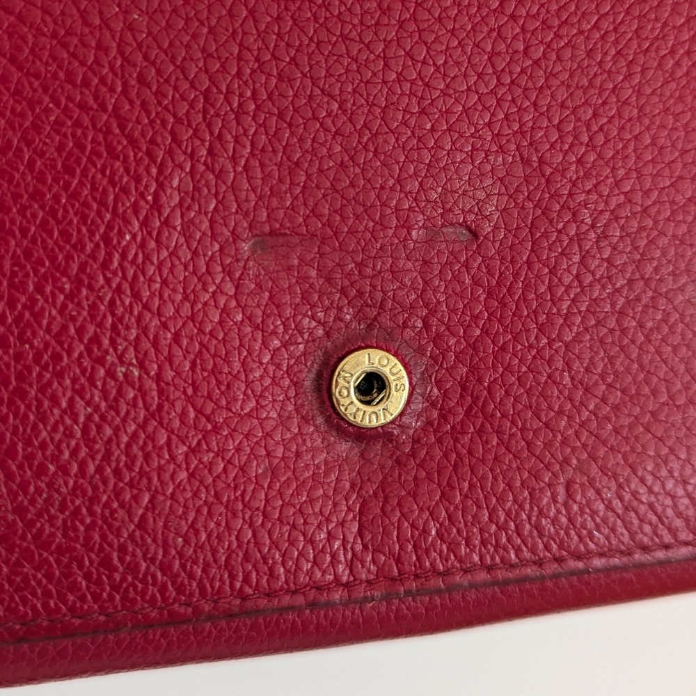 Louis Vuitton Lockme Red Leather Wallet - Picture 7 of 16
